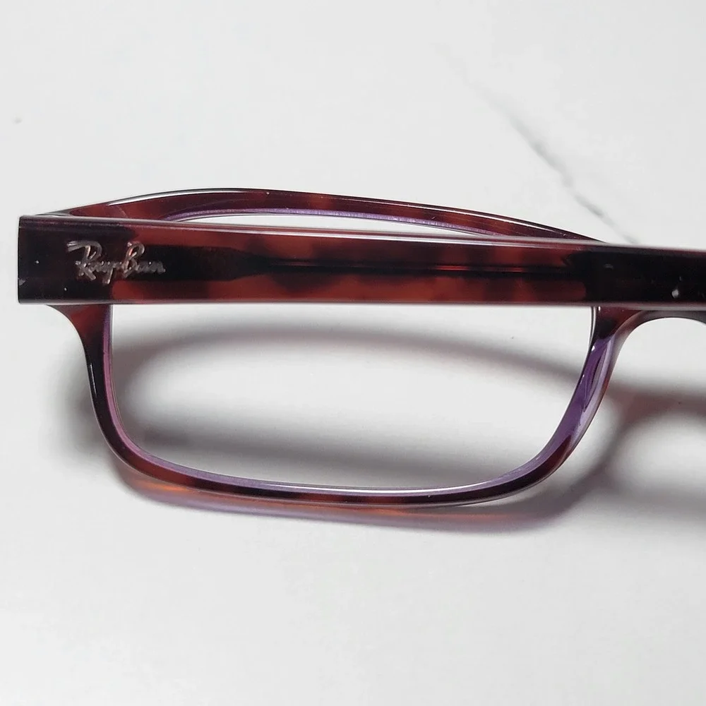 Ray-Ban RB 5187 2442 Tortoise Purple Eyeglass Frames 52-16-140